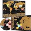 CraftWerk Mappa del mondo da grattare con mappa dell'Europa - mappa come poster da parete da appuntare - regalo per viaggiatori e vacanzieri - Mappa da grattare 61 x 43 cm