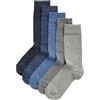 Marks & Spencer Confezione da 5 calze ammortizzate Cool & Fresh™ Uomo Blu