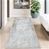 Capslpad Tappeto passatoia per corridoio, 80 x 150 cm, astratto, lavabile, antiscivolo, moderno, a pelo corto, in lana sintetica, per soggiorno e camera da letto