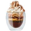 wisefood Bicchieri da caffè da 80 ml, 2 x set da 4 (8 bicchieri), bicchieri termici a doppia parete con effetto isolante, in vetro borosilicato