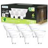 sailsco Classe B Lampadine GU10 LED,4.9W (Equivalenti a 105W),780 Lumen,2700K Bianco Caldo,Risparmio Energetico LED GU10,Lunga Durata,Basso Consumo,110° Angolo del Fascio,Non Dimmerabile,6 Pezzi