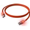 EasyLan Cavo patch EasyLan DualBoot LED RJ45 S/FTP Cat.6A (Classe EA), con connettore saCon, LSOH, rosso, 7 m