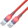 EasyLan Cavo patch EasyLan DualBoot LED RJ45 S/FTP Cat.6 (Classe E), con connettore saCon, LSOH, rosso, 7 m