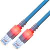 EasyLan Cavo patch EasyLan DualBoot LED RJ45 S/FTP Cat.6 (Classe E), con connettore saCon, LSOH, blu, 7 m