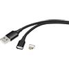 Renkforce RF-4746074 Cavo USB 1 m USB 2.0 USB A Micro-USB B Nero (RF-4746074)