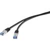 Renkforce CONRAD Renkforce RJ45 RF-4673696 CAT 6a S/FTP 20,00 m Nero resistente ai raggi UV