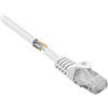 Renkforce RF-5043832 Cavo di rete RJ45, cavo patch CAT 5e U/UTP 0,50 m Bianco con protezione naso a scatto 1 pz