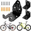 Desing Wish Regolabile Portabici da Muro Supporto Gancio Bici da Muro Ganci Bicicletta Parcheggio Supporto Orizzontale Parete Risparmiare Spazioper per Garage Casa E-bike MTB Bici da Corsa Accessori