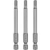 QUARKZMAN 3pz H4,0 Chiavi a Brugola per Punte da Trapano 4mm Punte Metriche Piane 1/4 Attacco Esagonale 80mm (3,15) Punta Cacciavite Esagonali Magnetico Lungo Industriale per Viti