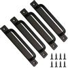 Zydiwo 4 Pezzi Maniglia per Porta Scorrevole Lega di Alluminio Maniglie per Porte Scorrevoli con Viti per Armadio Porta Barn Porte di Legno (180mm)