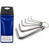 ARNDT Set di chiavi esagonali di sicurezza tedesca, 2,5 mm-8 mm (6 pezzi) | Chiavi a brugola di sicurezza a doppio foro | Set di chiavi esagonali a prova di manomissione | Acciaio zincato al cromo