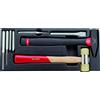 USAG 519/382F Assortimento utensili a battere con martello, mazzuola e punzoni (8 pz)