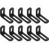 QUARKZMAN 10 Pezzi Staffe Angolari Regolabili A L Con Fessure 50x30x19 mm 90 Gradi Supporto In Acciaio Per Scaffalature Costruzione Mobili In Legno Nero Opaco