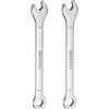 QUARKZMAN 2 Pezzi Chiave a Combinazione Sottile 5mm Offset 6-Punti Terminato Scatola e 15° Angolato Aperto Fine Mini Chiave a Combinazione 30Cr13 Acciaio Inossidabile Tempra Lucidatura