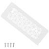 PATIKIL 8 X 3 Inch Copertura Per Presa D'Aria Per Porta, Griglia Di Ventilazione In Alluminio Resistente Con Venti A Lamelle E Viti Di Montaggio Per Armadi E Ante, Bianco