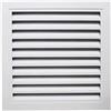 DEJIN Griglia Di Ventilazione Bianca, Copertura Di Ventilazione A Parete Regolabile, Prese D'aria A Parete In Alluminio, Antipioggia(350x350 mm(opening 300x300 mm))