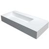 Bernstein Lavabo sospeso, rettangolare, PB2015, in resina di sintesi (Solid Stone) - 90 x 48 x 13cm
