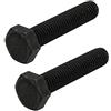 uxcell sourcingmap 8.8 Grado M10x50mm completamente filettato filettatura sinistra bullone a testa esagonale nero 2pz.