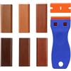 Veloray 8 Pezzi Kit Riparazione Parquet, Kit di Riparazione Legno per Riparazione Graffi, 8 Bastoncini di Cera Colorata con Raschietto, per Piastrelle, Laminato in Legno, PVC, Vinile, Mobili, Parquet