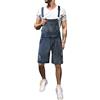 RUMAOZIA Jeans Salopette da uomo in denim, pantaloncini estivi, bavaglini estivi, tuta in jeans, pantaloni cargo baggy, pantaloni corti da lavoro, vestibilità larga, da uomo, in denim, con tasche, Z03