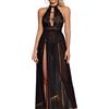 XFSRG Pigiama Sexy da Donna Elegante Trasparente Lingerie Donna Sexy per Serate Speciali (Nero, L)