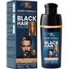 Softto+Plus Expert Men Colore per capelli e barba nero - 100% copertura grigia, 10 minuti di applicazione, senza ammoniaca, colore naturale per capelli e barba, facile da usare, 400 ml