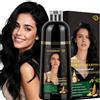 JELMOK Shampoo Colorante Nero 5-in-1, Hair Dye Shampoo Coprire i Capelli Bianchi