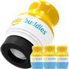 Solar Buddies Applicatore Solare - Triplo Blu - Ricaricabile Senza BPA Roll-on a Spugna per Bambini e Adulti - 100ml/3,4 fl oz, Formato Viaggio