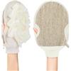 Azonelife Guanti Esfolianti per Il Bagno, 2 In 1 Scrubber per il Corpo Esfoliante in Spugna di Luffa, Spugna Esfoliante Corpo Guanto, Spugna di Loofah per Doccia, Guanto Scrub Corpo per la Pulizia Della Pelle