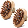 AZIDWERYQ Meridian Brush Massage Body 2PCS Strumento per massaggio in legno con cinturino Gua Sha Massaggiatore per il corpo per rimuovere la cellulite, modellare, alleviare il dolore muscolare