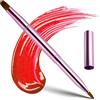 Abeillo Pennello retrattile per il trucco delle labbra, portatile, a doppia estremità, per rossetto, lucidalabbra, correttore, contorno labbra, strumento per il trucco (rosa)