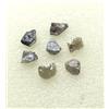 Surat*Diamond*City Grezzo Diamante Lotto 7 Pezzi 1.37TCW Grigio Giallo Mix Colore Naturale Forma