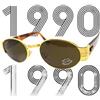 Custom Occhiali da sole uomo anni 90's vintage metallo donna lente marrone unlimited