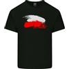 Gildan Maglietta In Cotone Distressed Con Bandiera Del Calcio Polacco Per Uomo
