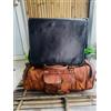 Fatto a mano Uomo pelle Vintage Maschile Tracolla Laptop Bag Valigetta 20 " Duffle