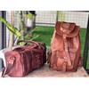 Fatto a mano 20 " Uomo Pelle Zaino Vintage Borsa da Viaggio Originale (16 " Montgomery