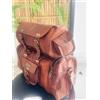 Fatto a mano 20 " Bagaglio Borsone Palestra Borsa Uomo Vintage Vera Pelle Viaggio Gratis Moto