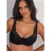 Pour Moi Reggiseno A V Leggermente Imbottito Con Ferretto Nero 32F (FM238-12)