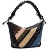 Desigual borsa a tracolla Quebec Whipstitch Munich Shoulder Bag Brown multicolore