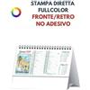 Calendario da scrivania personalizzato Acquerello Italiano 14,5 x 19 cm personalizzate o neutre