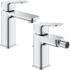 GROHE SET MISCELATORI GROHE DICE LAVABO TAGLIA M E BIDET S CROMATO