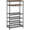 Cantinetta metallo nero, 30x65x120 cm