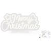 Legami - Insegna Luminosa Led a Effetto Neon, Decorazione, For Indoor Use Only, Base Removibile, Alimentazione con Cavo Type-C, Tema Merry Christmas, 28 x 14 cm