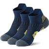 NONE 3 paia di calzini sportivi fitness professionali fondo asciugamano calzini da corsa antiscivolo uomo donna corto allenamento basket ad asciugatura rapida Sox