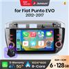 Junsun 7 "Wireless CarPlay Android Auto Autoradio per Fiat Linea Punto Evo 2012 2013-2015 GPS Stereo Multimediale WiFi 4G 8core