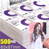 NONE 1-500 pezzi buste per carte coreane HD trasparente Kpop Idol Card custodia protettiva Photcards protezione custodia per foto per porta carte popcorn