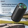 zealot-m2 Altoparlante Bluetooth portatile, IPX5 impermeabile 360 ° Altoparlante Wireless TWS con Accoppiamento Stereo, 10 Ore di Riproduzione per Campeggio ed Escursionismo