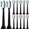 NONE 12x Testine di ricambio Sonic compatibili con lo spazzolino elettrico Philips Sonicare, ricariche per testine con setole di media durezza