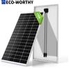 ECO－WORTHY ECO-WORTHY Modulo Solare Monocristallino, Pannello Solare da 170 W, 12 V, Ideale per Ricaricare Batterie da 12 V per Caravan, Giardino, Camper, Barca e Tetto di Casa