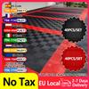 NONE 40 Pezzi Piastrelle per Pavimento Garage 40*40*1.8cm Nere Rosse, Piastrelle Incastrabili per Pavimentazione Garage, Piastrelle a Griglia in PVC per Autolavaggio